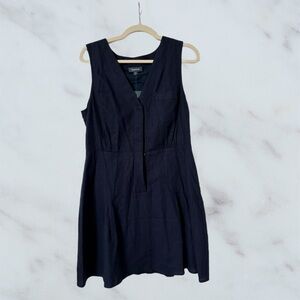 NWT - ModCloth Blue Button Up Linen Dress